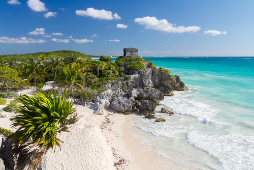 Old,Maya,Beach,In,Tulum,-,Mexico